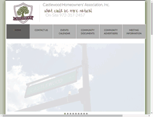 Tablet Screenshot of castlewoodhoa.com